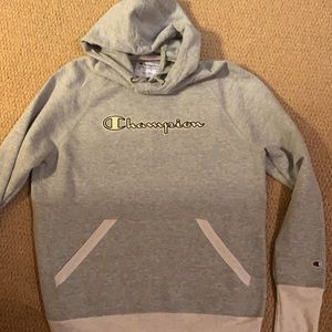 Champion Powerblend Hoodie, Script Logo